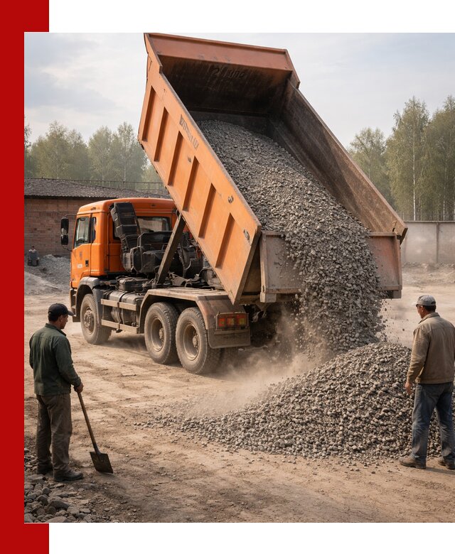 Доставка самосвалом 20 м3 в Черногорске быстро и надежно