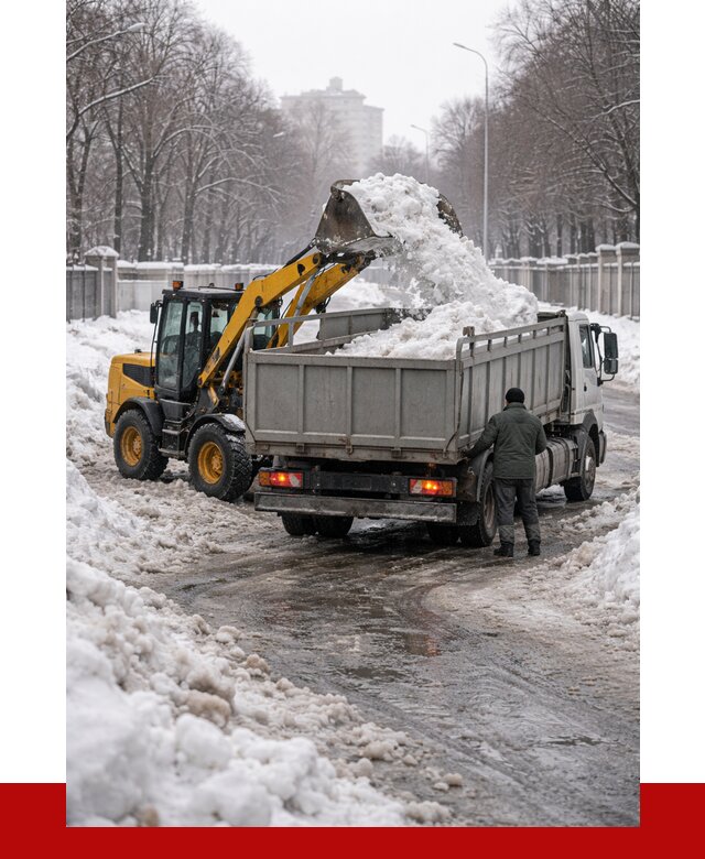 Вывоз снега с погрузкой в Черногорске от 3572 р. ПРОНЕРУДЧрн