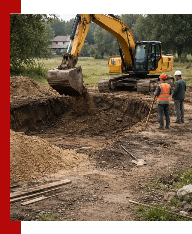Рытье котлована под фундамент в Черногорске (быстро и недорого)