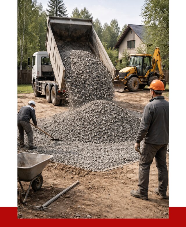 Отсыпка участка щебнем в Черногорске от 6635 р. ПРОНЕРУДЧрн