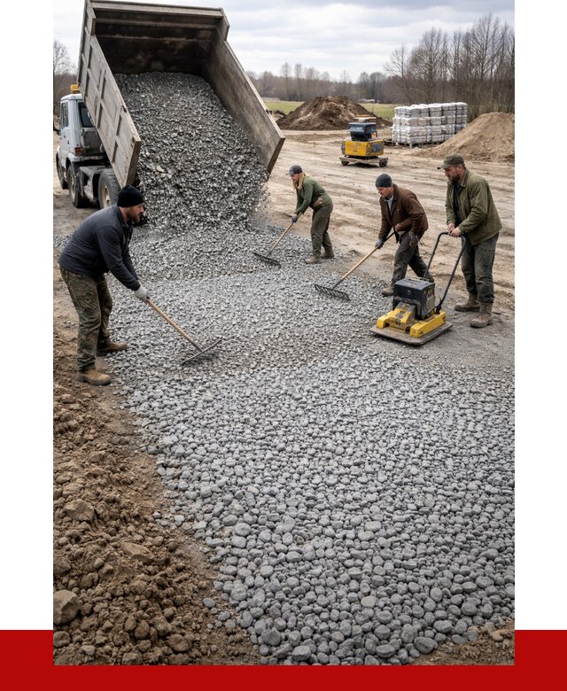 Устройство щебеночной подушки в Черногорске от 4593 р. ПРОНЕРУДЧрн