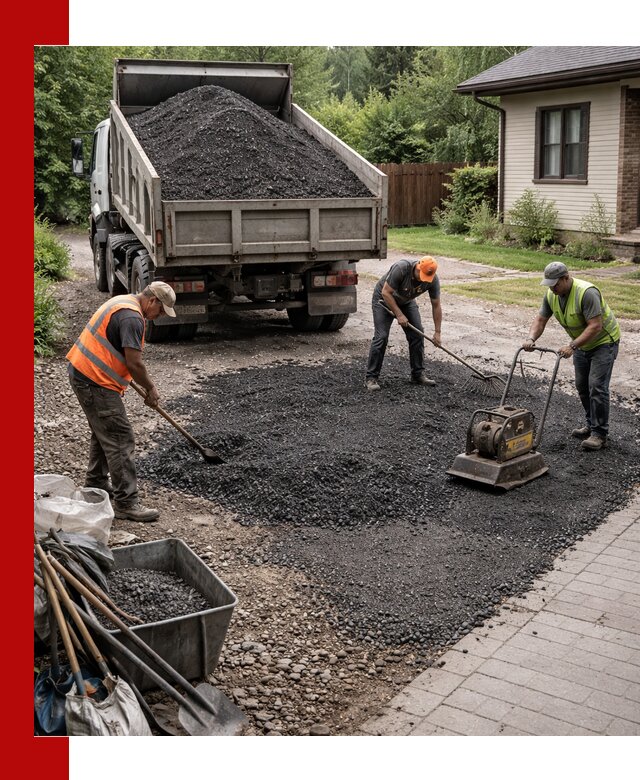 Асфальтовая крошка для двора с доставкой в Черногорске